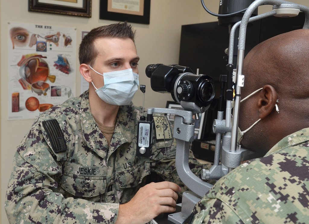 Naval Branch Health Clinic Mayport optometrist 211027-N-QA097-500