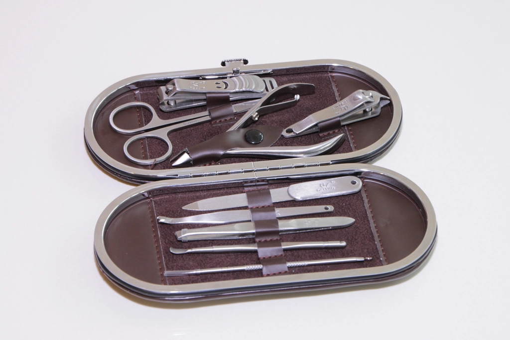 Manicure tools on table