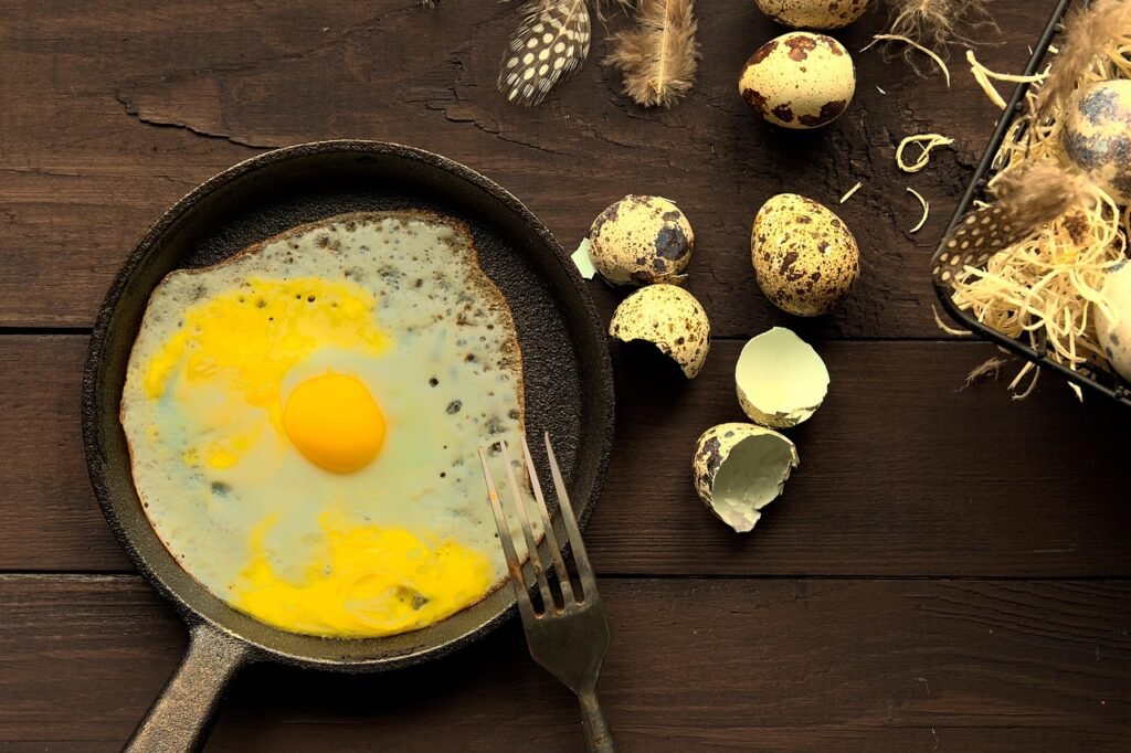 Oiling a cast iron skillet