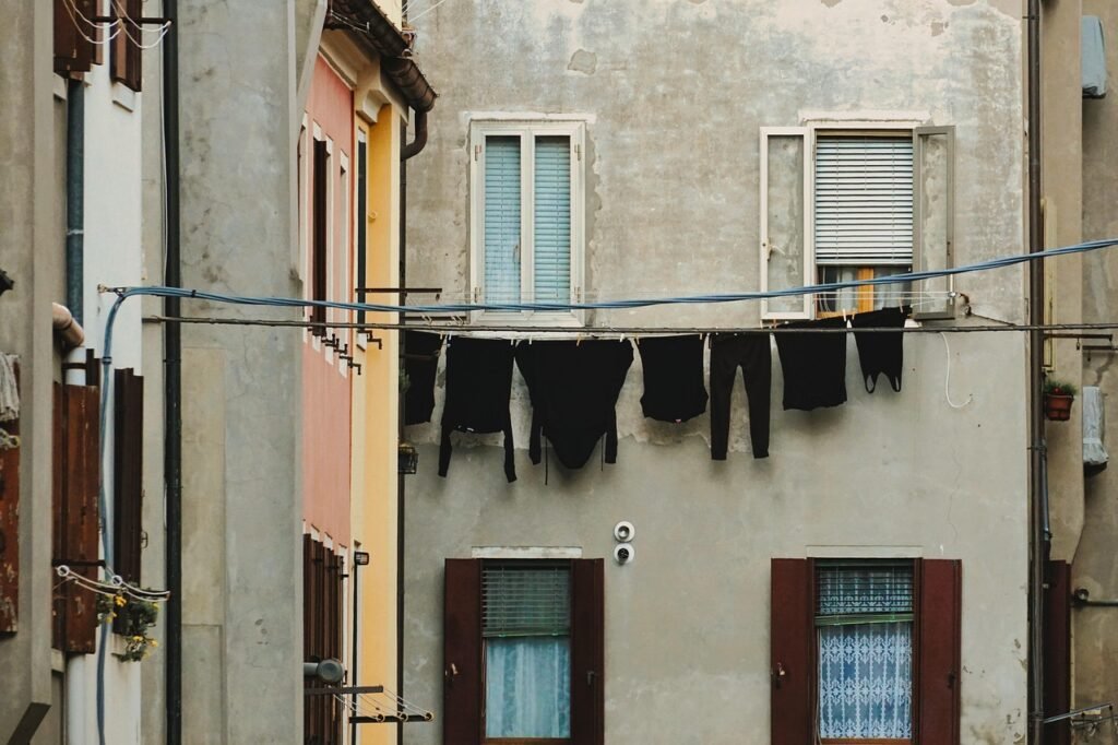 Open window fresh air curtain