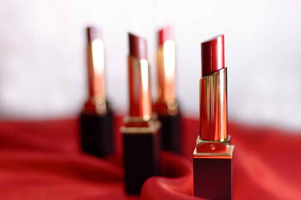Lipstick mark on white collar
