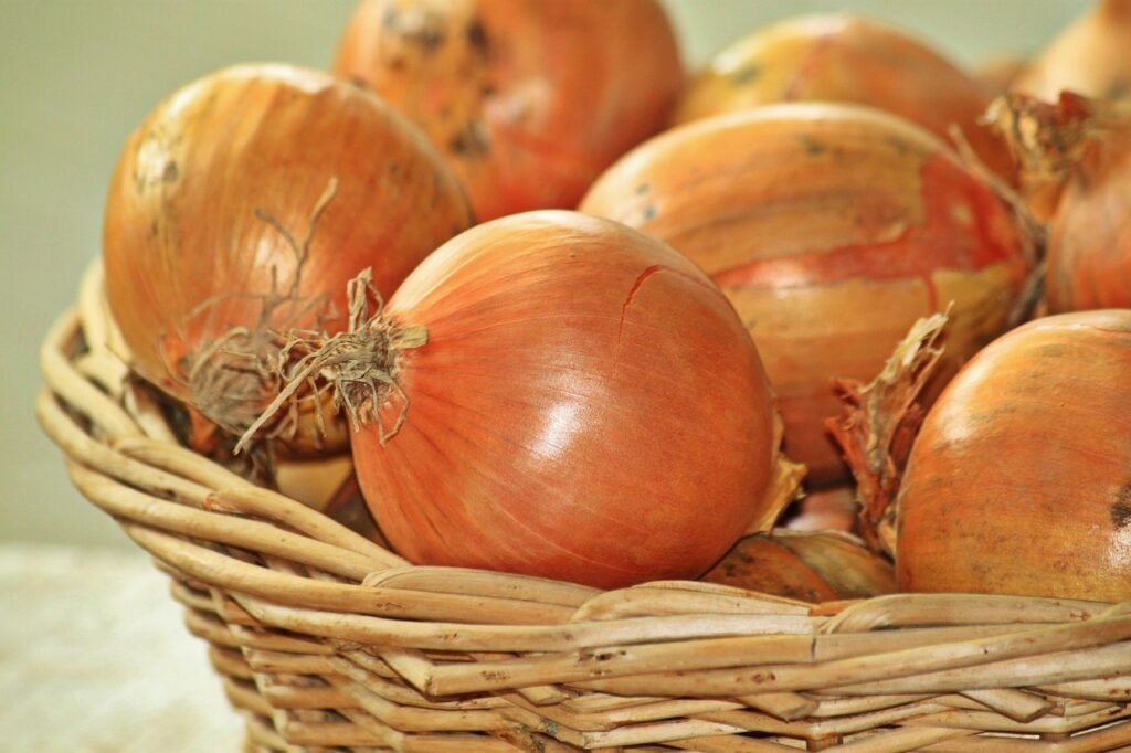Onions, vegetables, food, cook, nourishment, zwiebelschale, vegetarian, meal, sharp, basket, onion basket, ...
